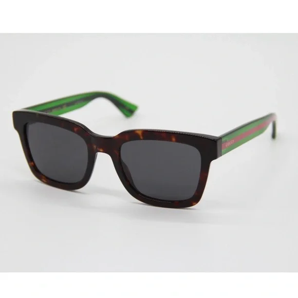 NEW GG0001SN 003 UNISEX SUNGLASSES GUCCI GG0001SN HAVANA GREEN - Picture 2 of 13